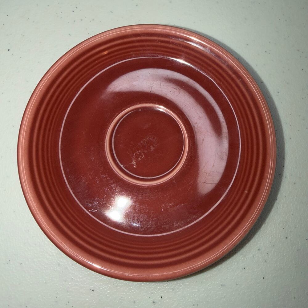 Vintage Fiestaware 6”Rose Pink Coffee Cup Saucer Plate – Single Replacement